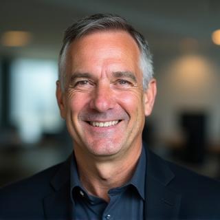 Portrait of Alex Morris, Managing Director